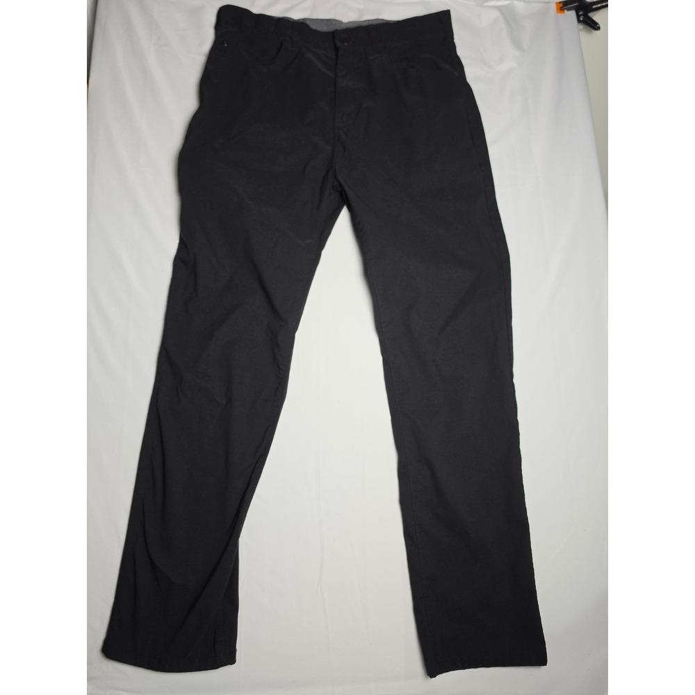 Member's Mark Denali Pant Mens 34x32 Black Soot Straight Fit Nylon Stretch Pant